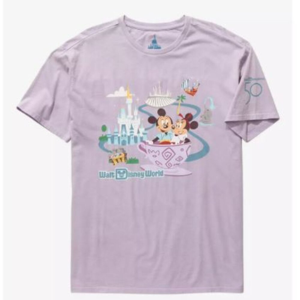 BoxLunch Walt Disney World 50th Anniversary Magic Kingdom T-Shirt size XL